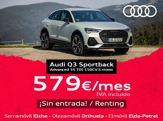Audi Q3 Sportback por 579€ al mes