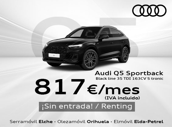 Audi Q5 Sportback por 817€ al mes