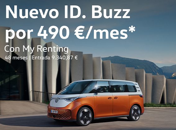 Nuevo Volkswagen ID Buzz por 490€ al mes con My Renting