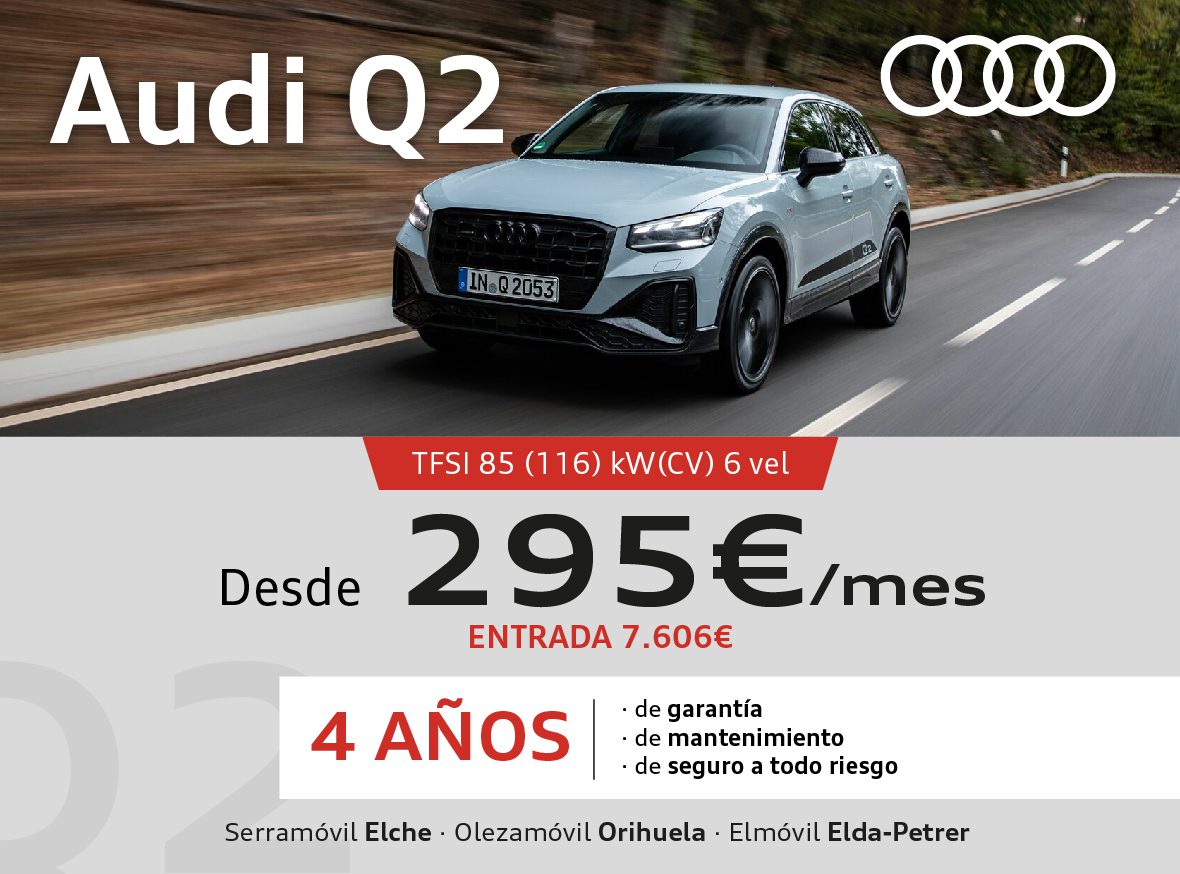 AUDI Q2 DESDE 295€ AL MES - ENTRADA: 7.606€