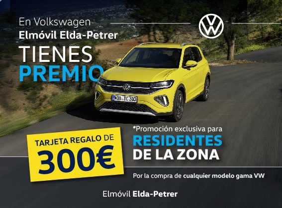 EN ELMÓVIL VOLKSWAGEN ELDA-PETRER TIENES PREMIO - TARJETA REGALO DE 300€