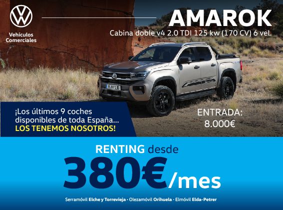 Volkswagen Amarok cabina doble TDI 170 CV - MANUAL - SOLO 9 UNIDADES - SOLO EN SERRAMÓVIL
