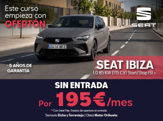 SEAT IBIZA FR POR 195€ AL MES - SIN ENTRADA